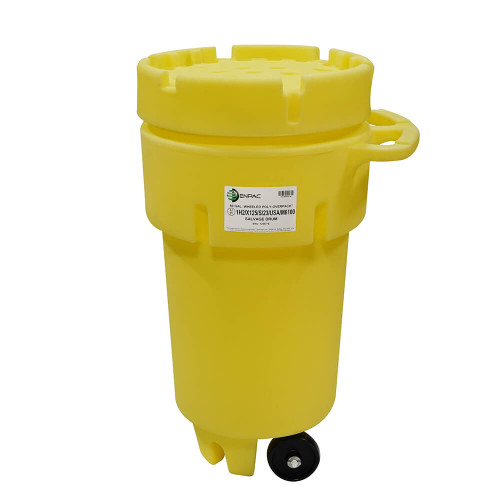 50 Gallon Wheeled Poly Overpack Salvage Drum